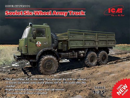 ICM 35001 Sowjetischer 6-Rad LKW Militär Bausatz 1:35 OVP