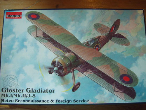 Roden 438 Gloster Gladiator Mk I/II/J8 1:48 OVP