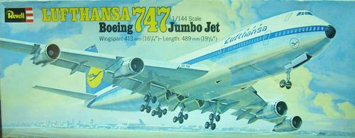 Revell H-176 Lufthansa Boeing 747 Jumbo Jet Bausatz 1:144 OVP