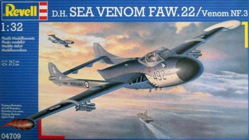 Revell 04709 DH Sea Venom FAW.22/Venom NF.3 Modellbausatz 1:32 in OVP