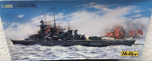 Heller 81080 Battleship Gneisenau Bausatz 1:400 in OVP