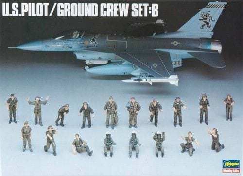 Hasegawa X48-5 US Pilot / Ground Crew Set B Bausatz 1:48 OVP