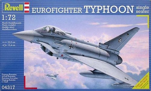 Revell 04317 Eurofighter Typhoon Single Seater Modellbausatz 1:72 NEU OVP
