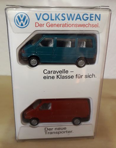 Wiking Volkswagen Öffentlichsarbeit Motorpresse VW T4 Der Generationenwechsel  im Maßstab 1:87 H0