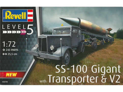 Revell 03310 V-2 +SS-100 Gigant + Transporter Modellbausatz 1:72 Neu in OVP