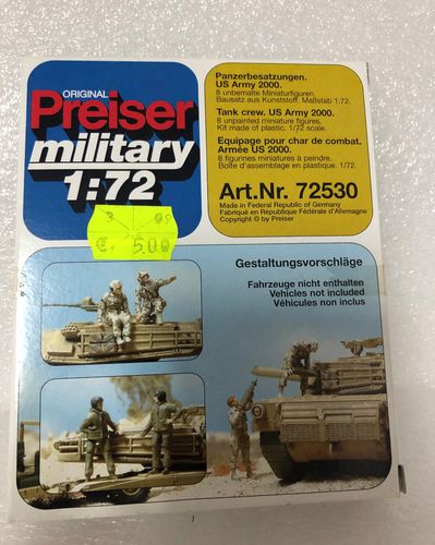Preiser 72530 Panzerbesatzungen, US-Army 2000 Maßstab 1:72 in OVP