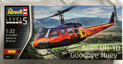 Revell 03867 Bell UH-1D `Goodbye Huey` Heeresflieger Modellbausatz im Maßstab 1:32 NEU in OVP