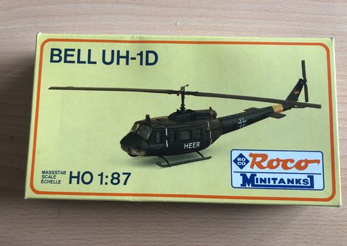 Roco Minitanks 248 Bell UH-1D HEER Hubschrauber bausatz Maßstab 1:87 H0 Neuwertig in OVP