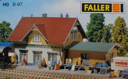 Faller B-97 Bahnhof Blumenfeld mit Güterschuppen Bausatz 1:87 H0 Neuwertig