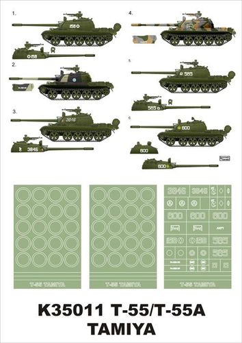 Montex K 35011 T-55/T-55A für Tamiya Maßstab 1:35 Neu in OVP