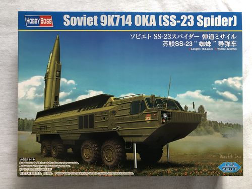 HobbyBoss 82926 Soviet 9K714 OKA (SS-23 Spider) Modellbausatz im Maßstab 1:72 Neu in OVP