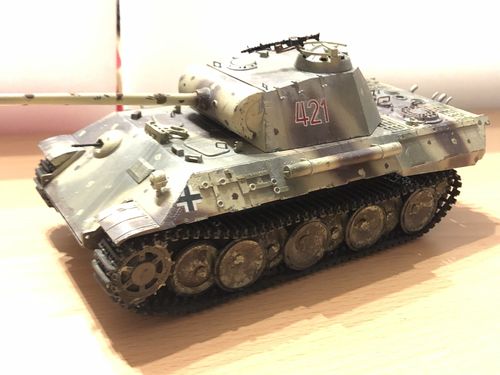 Tamiya 35065 Panther V Sd.Kfz 171 Ausf. A  Hinterhalt Tarnung schön gebautes Modell im Maßstab 1:35