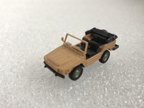 Roco miniatur modell H0 1708 VW Iltis offen beige Maßstab 1:87