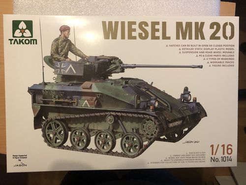 Takom 1014 Wiesel mit MK20 Bundeswehr Modellbausatz im Maßstab 1:16 Neu in OVP