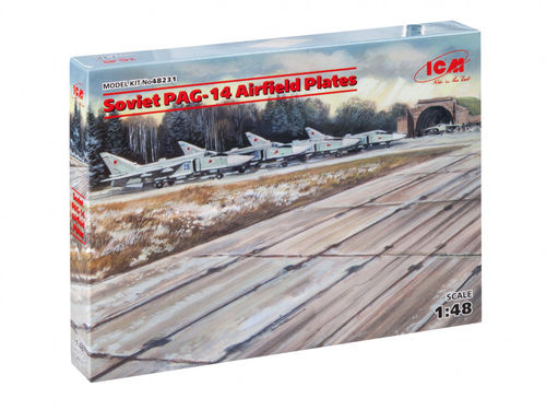 ICM 48231 Soviet PAG-14 Airfield Plates /russische Betonplatten im Maßstab 1:48 Neu in OVP