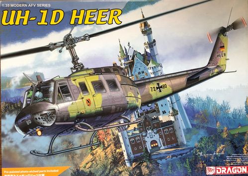 Dragon 3542 UH-1D HEER Hubschrauber Modellbausatz im Maßstab 1:35 neuwertig in OVP Rarität