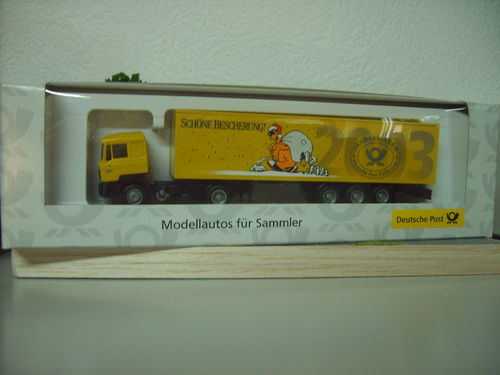 AWM MAN F90 Koffersattelzug deutsche Post  Jahreswagen Maßstab 1:87 H0 in OVP