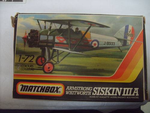 Matchbox PK-25 Armstrong Withworth Siskin IIIA 1:72 OVP