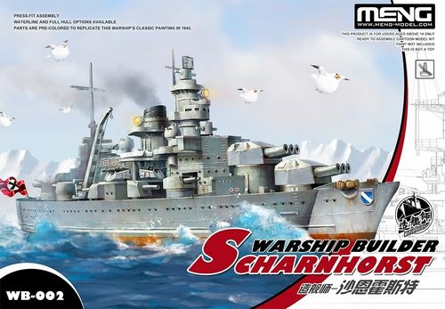 Meng Model WB-002 Warship Builder Series Scharnhorst NEU OVP