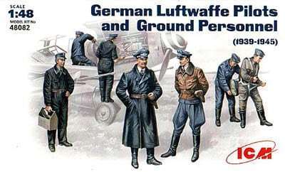 ICM 48082 German Luftwaffe Pilots and Ground Personnel Bausatz 1:48 in OVP
