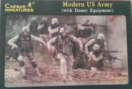 Caesar Miniatures 030 Modern US Army with "Desert Equipment" 1:72 in OVP