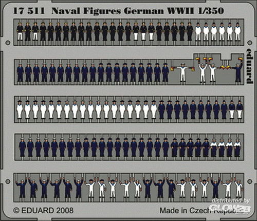 Eduard Accessories17511 Naval Figures German WWII in 1:350 Neu in OVP