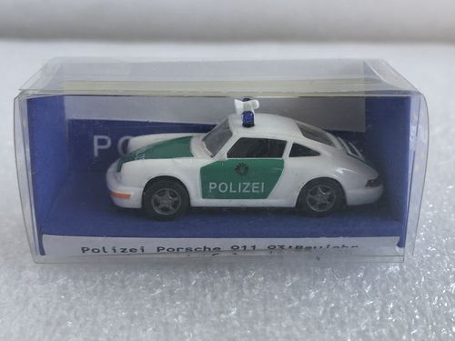 euromodell 00281 Porsche 911 Carrera 2 Cup-Version Polizei im Maßstab 1:87 H0 Neuwertig in OVP