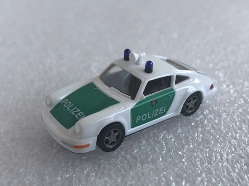 euromodell 00281 Porsche 911 Carrera 2 Cup-Version Polizei im Maßstab 1:87 H0  Neuwertig