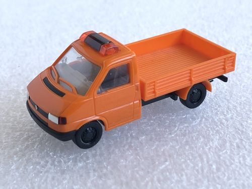 Herpa 041676 VW T4 Pritsche orange Kommunal Maßstab 1:87 H0
