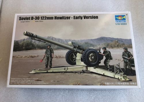 Trumpeter 02328 Soviet D30 122 mm Howitzer Modellbausatz im Maßstab 1:35 Neuwertig in OVP