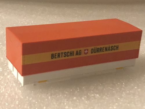 Roco miniatur modell Wechselpritsche - Plane Bertsch AG Spedition Maßstab 1:87 H0