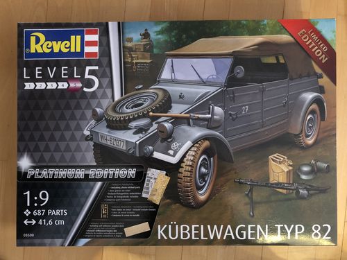Revell 03500 Kübelwagen Typ 82 Platinum Edition Modellbausatz Maßstab 1:9 Neu in OVP