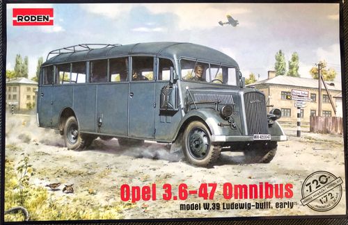 Roden 720 Opel 3.6-47 Omnibus Wehrmacht Modellbausatz im Maßstab 1:72 Neu in OVP