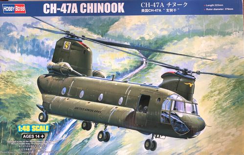 HobbyBoss 81772 CH-47A Chinook US.Army Modellbausatz im Maßstab 1:48 Neu
