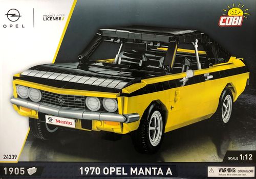 Cobi 24339 Opel Manta A 1970 Klemmbausteinbausatz im Maßstab 1.12 Neu in OVP