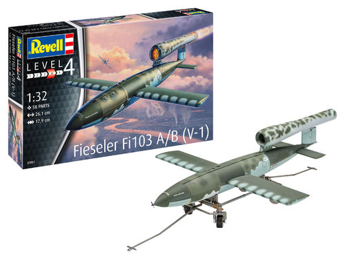Revell 63861 Model Set Fieseler Fi103 V-1 Wehrmacht Modellbausatz im Maßstab 1:32 Neu